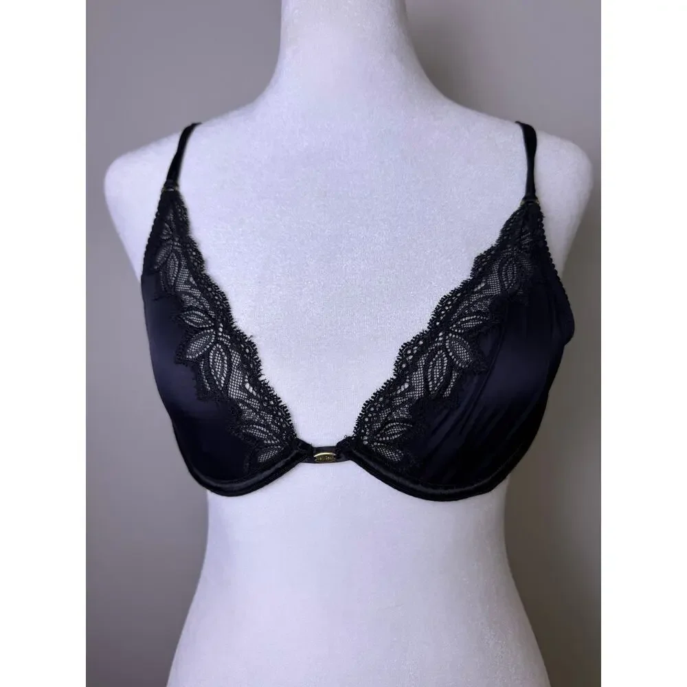 Y2K Victoria’s Secret Very Sexy Black Lace Underwire Bra 34B